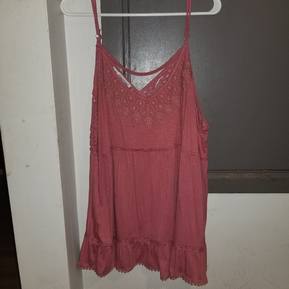 Lace detail boho tank